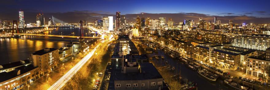 Rotterdam Canvas: Rotterdam Lightening