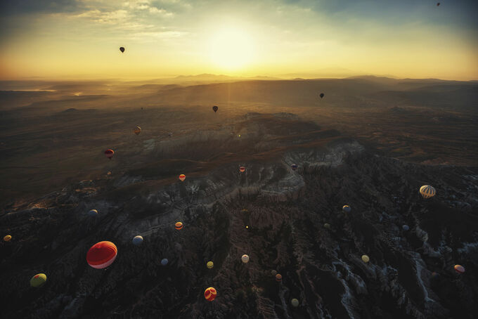 Hot air balloons