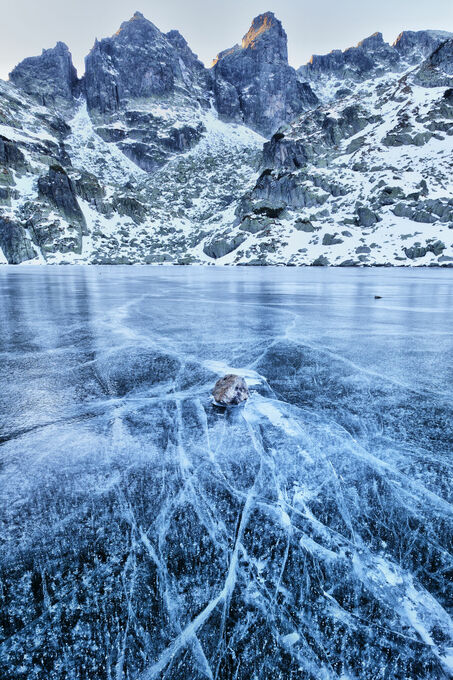 Frozen lake