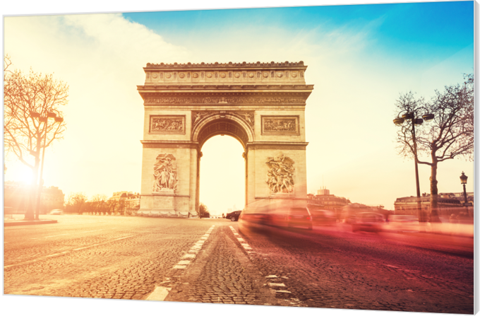 Rush hour at the Arc de Triomphe