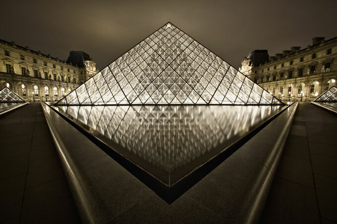 The Louvre after dark