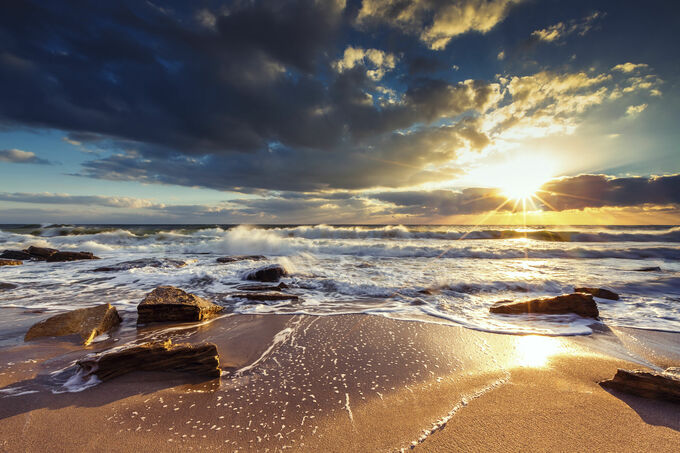 Cloudscape and waves