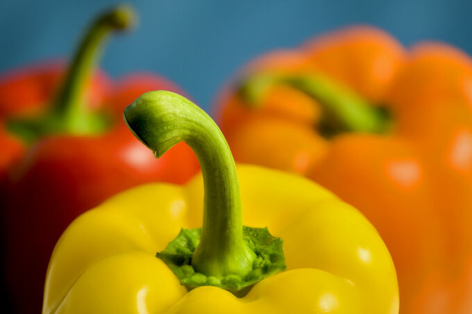 Peppers in colors