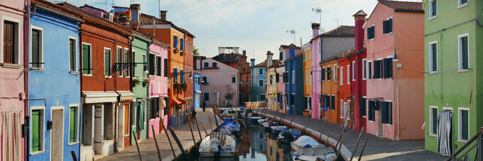 Colorful Burano panorama