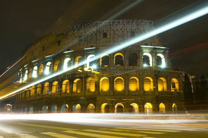 Colosseum at night