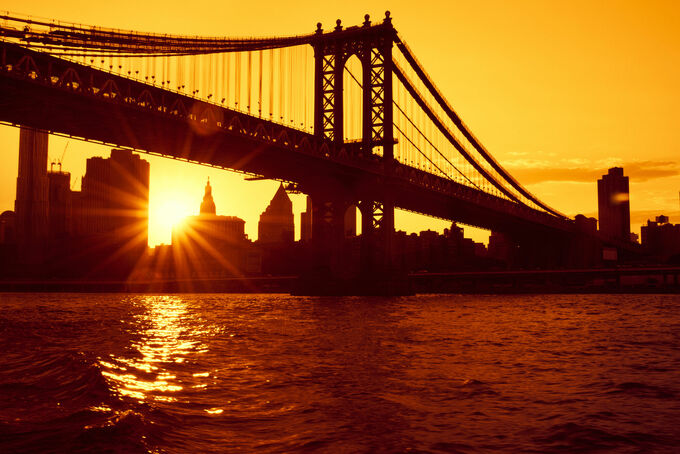 Sunset Williamsburg Bridge