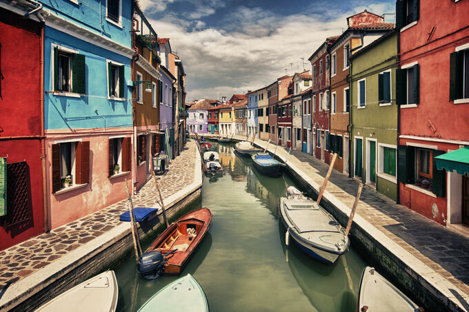 Burano's colourful canals
