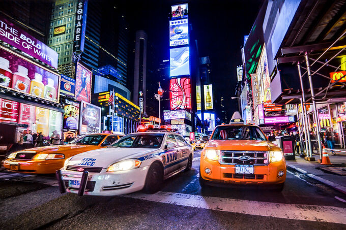 Times Square at night