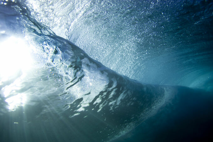 Wave passing overhead 