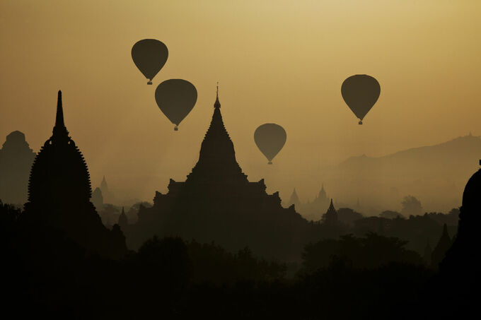 Balloons over Bagan