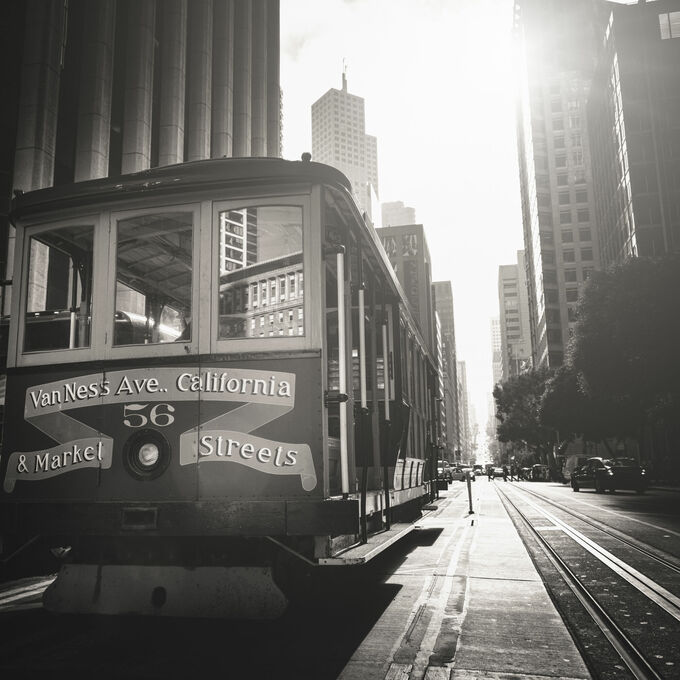 Cable car in San Francisco