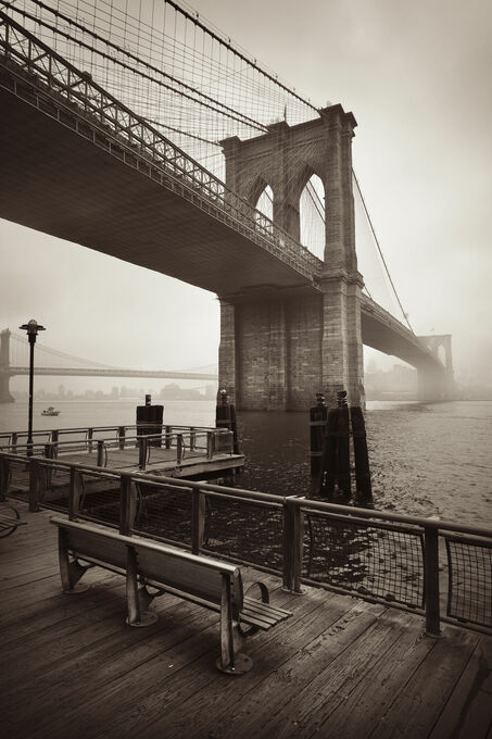Foggy Brooklyn Bridge