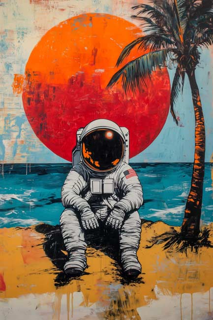 Astronaut on vacation