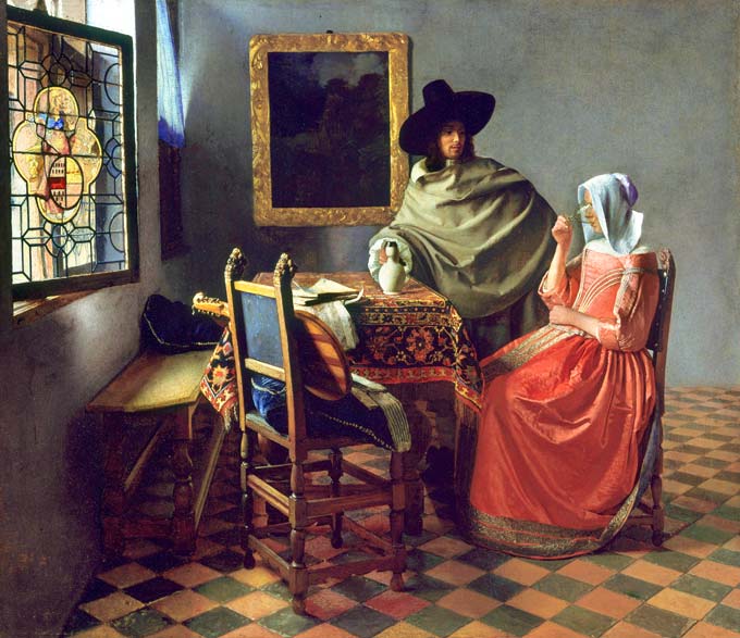 Het Glas Wijn - Johannes Vermeer