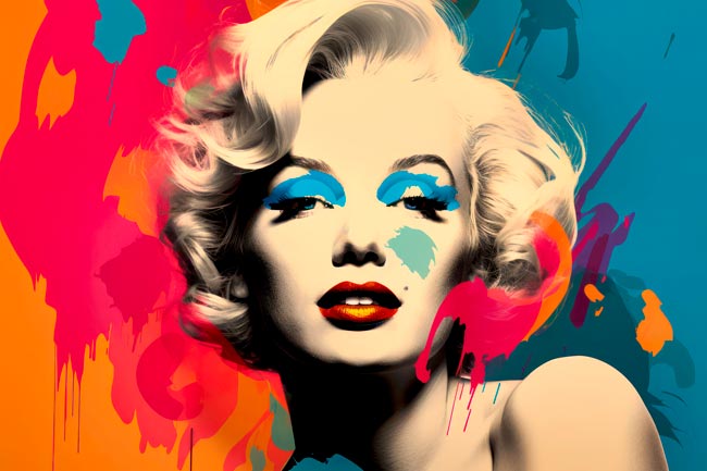 Marilyn Monroe meets Andy Warhol