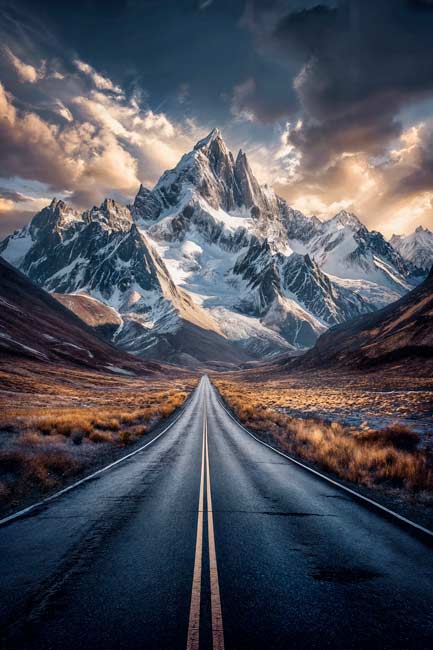 Road to the mountain