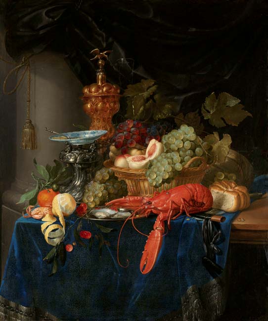 Stilleven met een Gouden Bokaal - Pieter de Ring