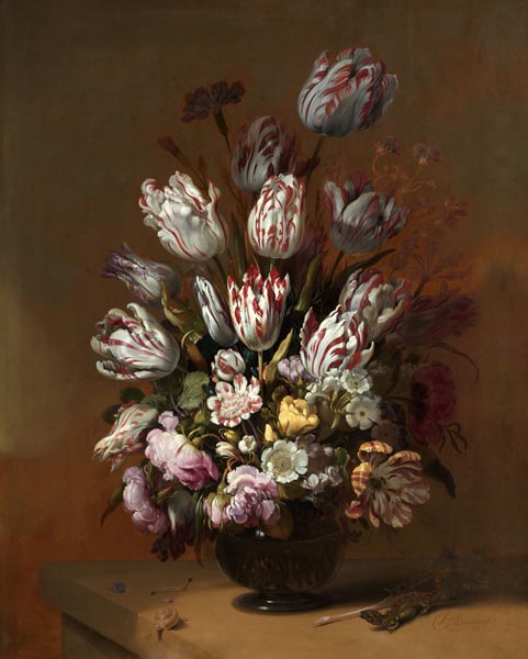 Stilleven met bloemen - Hans Bollongier