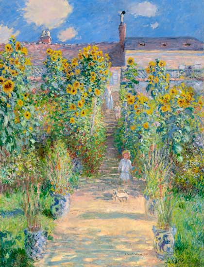 The Artist's Garden at Vétheuil - Claude Monet