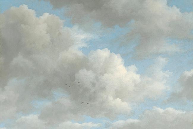 Wolken - fragment uit een Jacob van Ruisdael