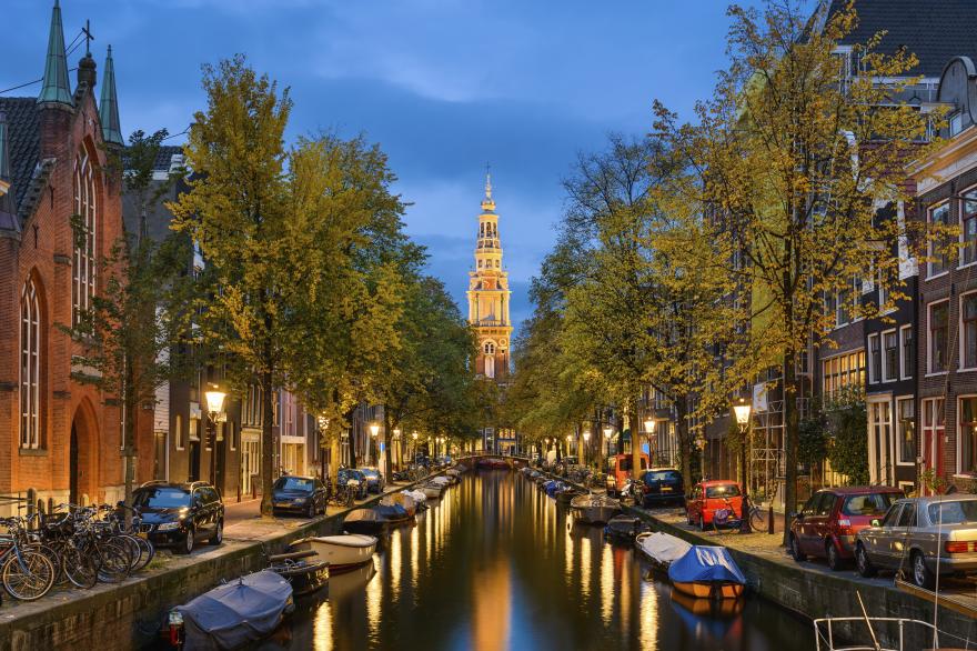 Leidsegracht at night